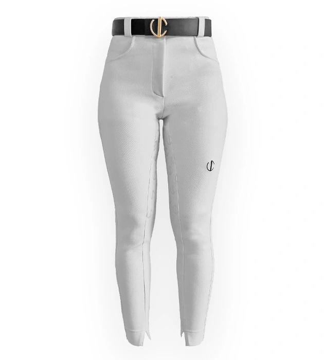 VC Wear Female White Equestrian Pants 3